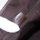 GUCCI GG Canvas Web Sherry Line Tote Bag Beige Silver 145758 Auth gh1731-20