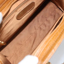 CHANEL Chain Tote Bag Caviar Skin Gold Brown CC Auth gh1738-17