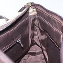 Burberrys Nova Check Hand Bag Canvas Beige Gold Auth gh174-16