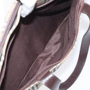 Burberrys Nova Check Hand Bag Canvas Beige Gold Auth gh174-19