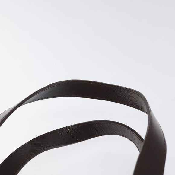 Burberrys Nova Check Hand Bag Canvas Beige Gold Auth gh174