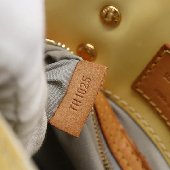 LOUIS VUITTON Monogram Vernis Reade PM Hand Bag Perle M91336 LV Auth gh1741