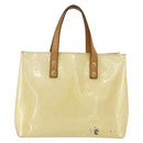 LOUIS VUITTON Monogram Vernis Reade PM Hand Bag Perle M91336 LV Auth gh1741-2