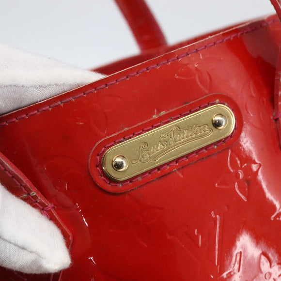 LOUIS VUITTON Monogram Vernis Wilshire PM Hand Bag Rose Pop M93643 Auth gh1742