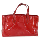 LOUIS VUITTON Monogram Vernis Wilshire PM Hand Bag Rose Pop M93643 Auth gh1742-3