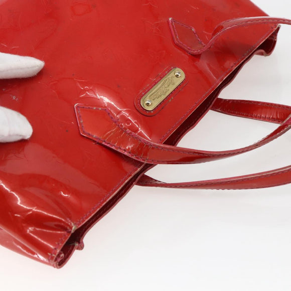 LOUIS VUITTON Monogram Vernis Wilshire PM Hand Bag Rose Pop M93643 Auth gh1742