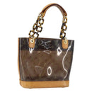 LOUIS VUITTON Monogram Vinyl Cava Amble PM Tote Bag Brown M92502 LV Auth gh1744-1