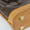 LOUIS VUITTON Monogram Vinyl Cava Amble PM Tote Bag Brown M92502 LV Auth gh1744-14