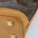 LOUIS VUITTON Monogram Vinyl Cava Amble PM Tote Bag Brown M92502 LV Auth gh1744-15