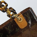 LOUIS VUITTON Monogram Vinyl Cava Amble PM Tote Bag Brown M92502 LV Auth gh1744-17
