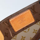 LOUIS VUITTON Monogram Vinyl Cava Amble PM Tote Bag Brown M92502 LV Auth gh1744-18