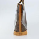 LOUIS VUITTON Monogram Vinyl Cava Amble PM Tote Bag Brown M92502 LV Auth gh1744-3