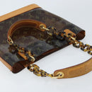 LOUIS VUITTON Monogram Vinyl Cava Amble PM Tote Bag Brown M92502 LV Auth gh1744-6