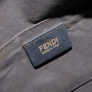 FENDI Zucchino Canvas Boston Bag Navy Gold Auth gh1746-19