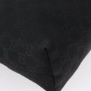 GUCCI GG Canvas Shoulder Bag Nylon Black Silver 314529 Auth gh1748-9