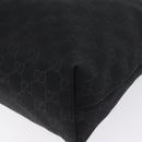 GUCCI GG Canvas Shoulder Bag Nylon Black Silver 314529 Auth gh1748-14