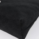 GUCCI GG Canvas Shoulder Bag Nylon Black Silver 314529 Auth gh1748-16
