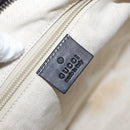 GUCCI GG Canvas Shoulder Bag Nylon Black Silver 314529 Auth gh1748-18