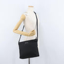 GUCCI GG Canvas Shoulder Bag Nylon Black Silver 314529 Auth gh1748-23