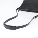 GUCCI GG Canvas Shoulder Bag Nylon Black Silver 314529 Auth gh1748-7
