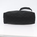 GUCCI GG Canvas Shoulder Bag Nylon Black Silver 314529 Auth gh1748-5