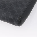 GUCCI GG Supreme Sherry Line Shoulder Bag PVC Black Silver 523599 Auth gh1751-15
