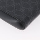 GUCCI GG Supreme Sherry Line Shoulder Bag PVC Black Silver 523599 Auth gh1751-16
