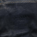 PRADA Chain Shoulder Bag Denim Blue Silver Auth gh1755V-22