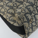 Christian Dior Trotter Canvas Shoulder Bag Navy Silver Auth gh1756-11