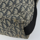 Christian Dior Trotter Canvas Shoulder Bag Navy Silver Auth gh1756-12