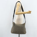 Christian Dior Trotter Canvas Shoulder Bag Navy Silver Auth gh1756-23