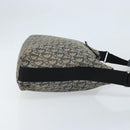 Christian Dior Trotter Canvas Shoulder Bag Navy Silver Auth gh1756-4