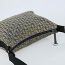 Christian Dior Trotter Canvas Shoulder Bag Navy Silver Auth gh1756-6