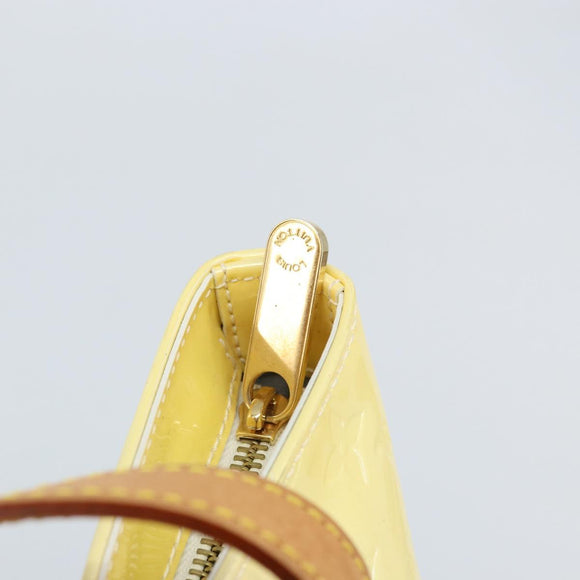 LOUIS VUITTON Monogram Vernis Brentwood Shoulder Bag Perle M91512 LV Auth gh1757