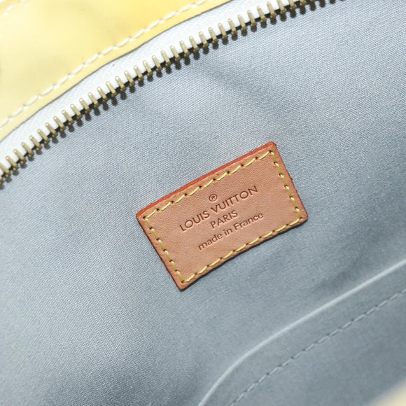 LOUIS VUITTON Monogram Vernis Brentwood Shoulder Bag Perle M91512 LV Auth gh1757