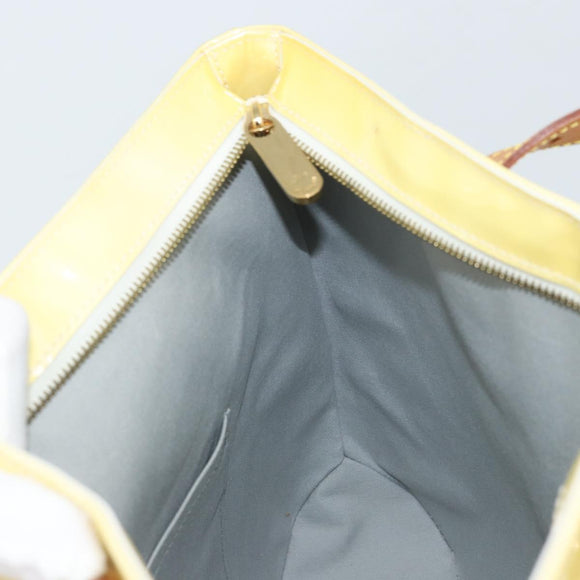 LOUIS VUITTON Monogram Vernis Brentwood Shoulder Bag Perle M91512 LV Auth gh1757
