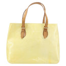 LOUIS VUITTON Monogram Vernis Brentwood Shoulder Bag Perle M91512 LV Auth gh1757-3