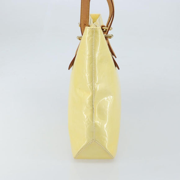 LOUIS VUITTON Monogram Vernis Brentwood Shoulder Bag Perle M91512 LV Auth gh1757