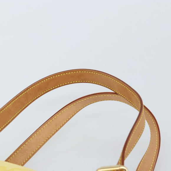 LOUIS VUITTON Monogram Vernis Brentwood Shoulder Bag Perle M91512 LV Auth gh1757