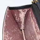 CHANEL Matelasse Chain Shoulder Bag Leather Black Gold CC Auth gh1758-22