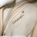 CHANEL Matelasse Chain Shoulder Bag Lamb Skin Beige Gold CC Auth gh1759-15