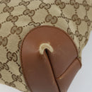 GUCCI GG Canvas Shoulder Bag Beige Silver 337598 Auth gh1763-8