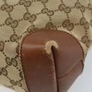 GUCCI GG Canvas Shoulder Bag Beige Silver 337598 Auth gh1763-16
