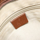 GUCCI GG Canvas Shoulder Bag Beige Silver 337598 Auth gh1763-18