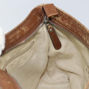 GUCCI GG Canvas Shoulder Bag Beige Silver 337598 Auth gh1763-19
