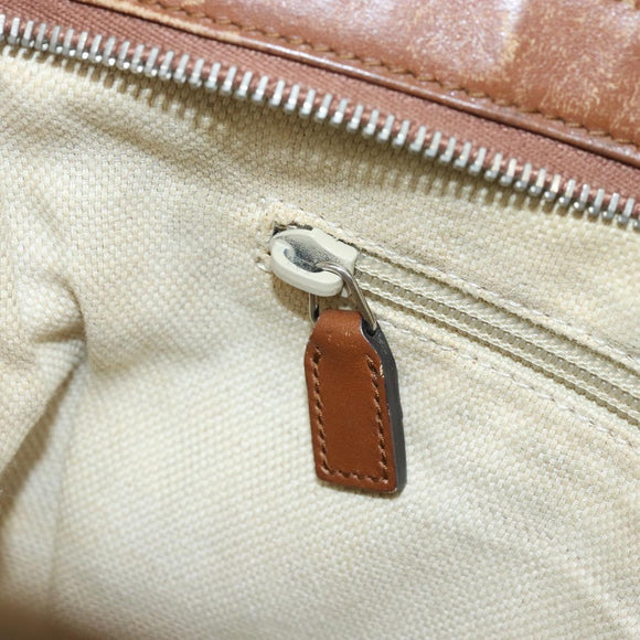 GUCCI GG Canvas Shoulder Bag Beige Silver 337598 Auth gh1763