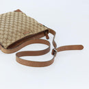 GUCCI GG Canvas Shoulder Bag Beige Silver 337598 Auth gh1763-7