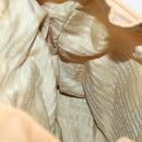 PRADA Backpack Nylon Beige Silver Auth gh1768-24