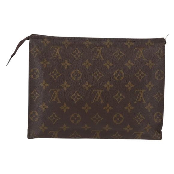 LOUIS VUITTON Monogram Poche Toilette 26 Pouch M47542 LV Auth gh1769