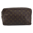 LOUIS VUITTON Monogram Trousse Toilette 28 Clutch Bag M47522 LV Auth gh1770-13